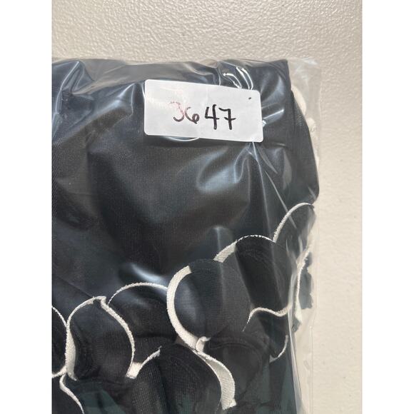 Maggy L Women's Dress Size 10 Black Sleeveless Empire Embellished Collar Midi - Picture 9 of 9